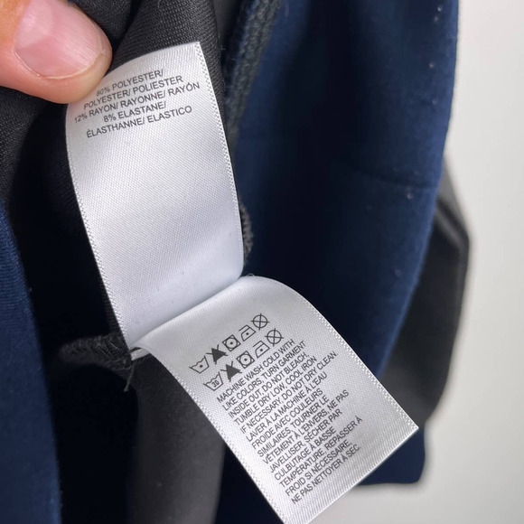 Lucky Brand Breathe Easy Tech Hoodie Grey Navy Blue Colorblock Men's Large - Picture 6 of 10
